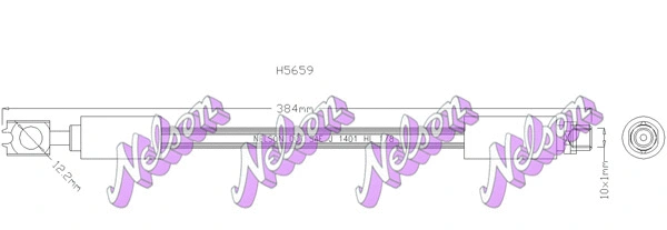 Flexible de frein KAWE H5659