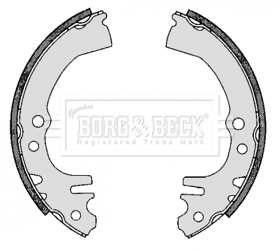 Jeu de mâchoires de frein BORG & BECK BBS6300