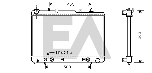 Radiateur, refroidissement du moteur EACLIMA 31R20005