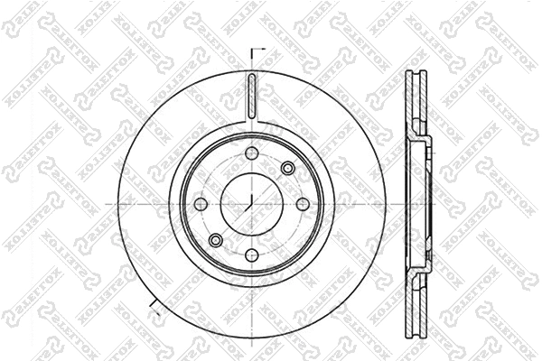 Disque de frein STELLOX 6020-1919V-SX