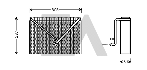 Évaporateur climatisation EACLIMA 43B78005