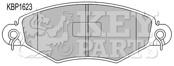 Kit de plaquettes de frein, frein à disque KEY PARTS KBP1623