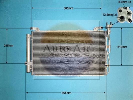 Condenseur, climatisation AUTO AIR GLOUCESTER 16-8912