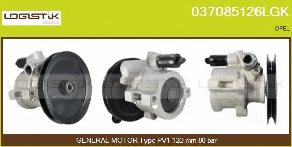Pompe hydraulique, direction LGK 037085126LGK