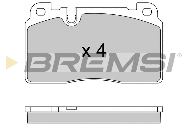 Kit de plaquettes de frein, frein à disque BREMSI BP3592