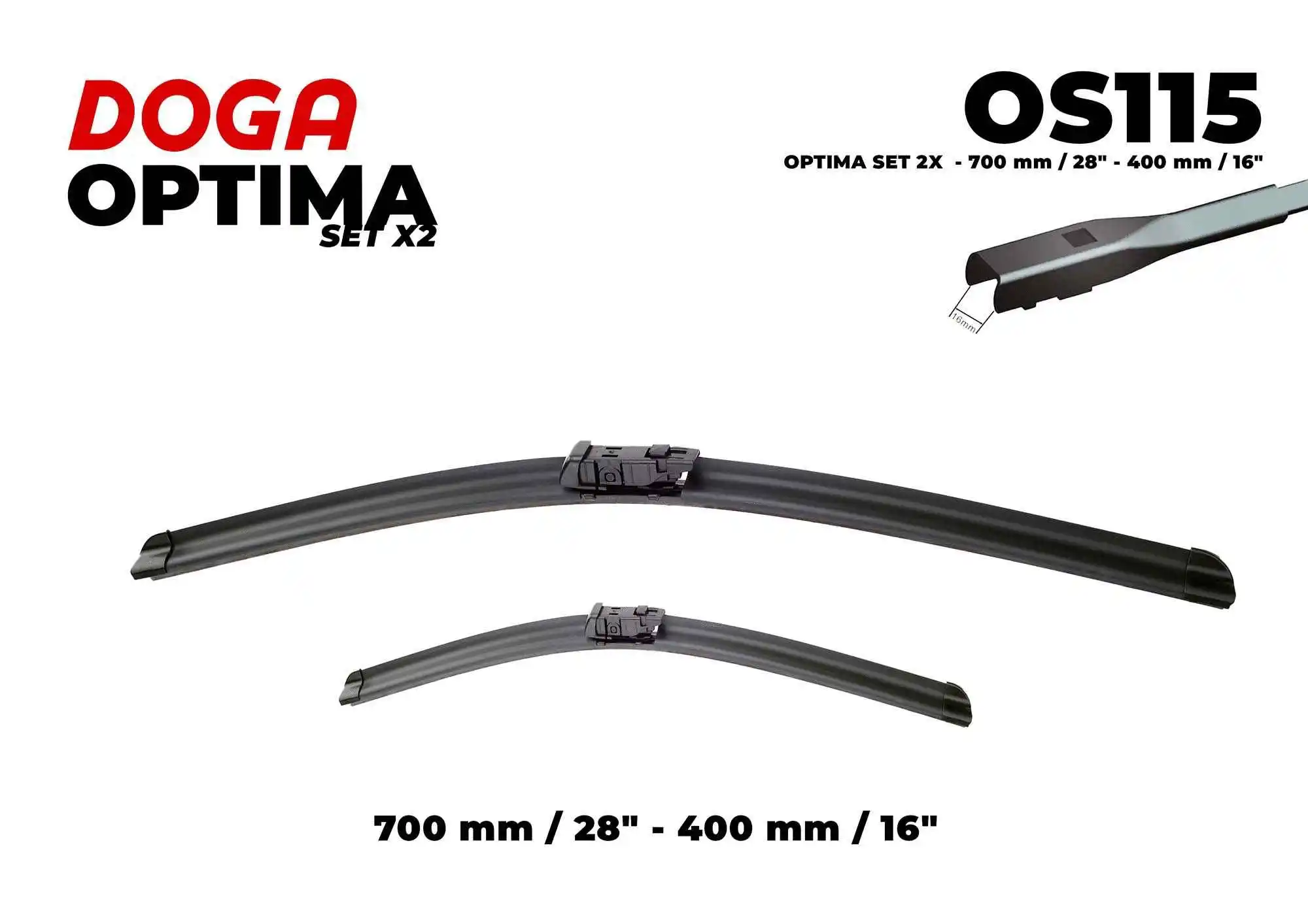 Balai d'essuie-glace DOGA OS115
