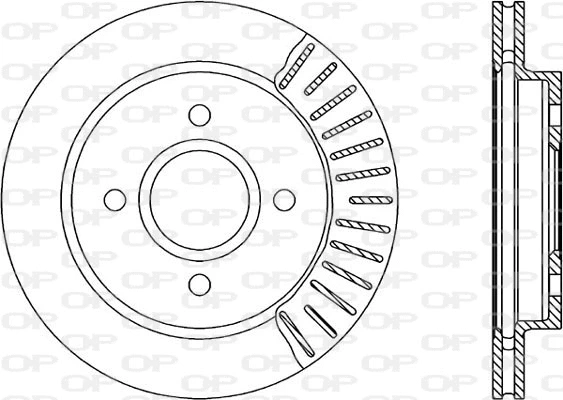 Disque de frein OPEN PARTS BDR1185.20