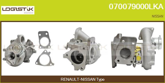 Turbocompresseur, suralimentation LGK 070079000LKA