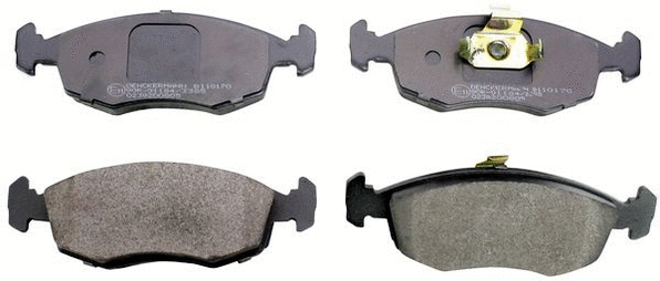 Kit de plaquettes de frein, frein à disque DENCKERMANN B110170
