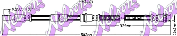 Flexible de frein KAWE H8155