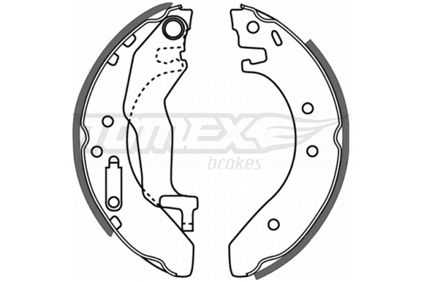Jeu de mâchoires de frein TOMEX Brakes TX 21-54