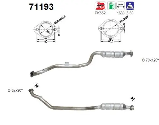 Catalyseur AS 71193