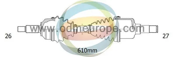 Arbre de transmission 4X4 ESTANFI EST-18-271010