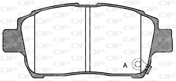 Kit de plaquettes de frein, frein à disque OPEN PARTS BPA0971.02