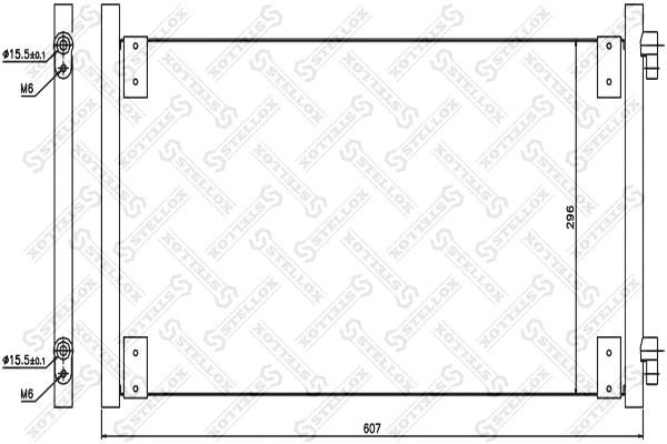 Condenseur, climatisation STELLOX 10-45088-SX