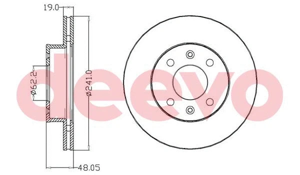 Disque de frein DEEVO BD18440