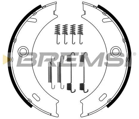 Jeu de mâchoires de frein, frein de stationnement BREMSI GF0307-1