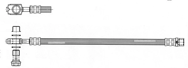 Flexible de frein CEF 512561