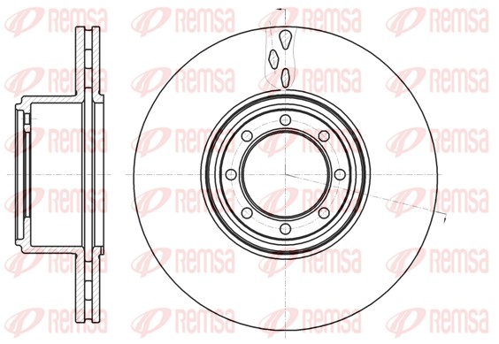 Disque de frein REMSA 61216.10