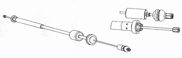 Tirette à câble, commande d'embrayage CEF RT01179