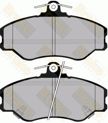 Kit de plaquettes de frein, frein à disque Brake ENGINEERING PA1074