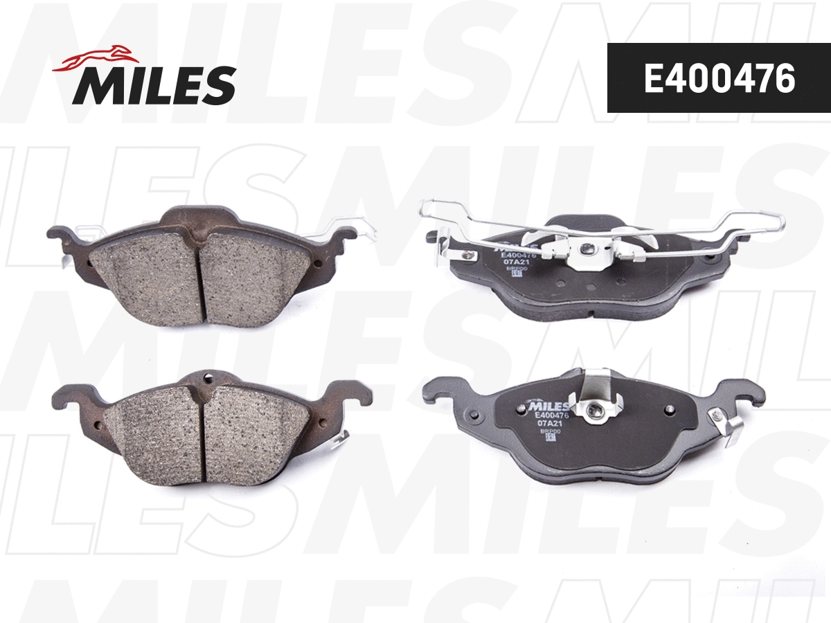 Kit de plaquettes de frein, frein à disque MILES E400476