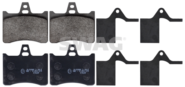 Kit de plaquettes de frein, frein à disque SWAG 64 11 6035