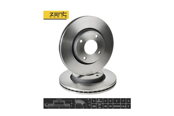 Disque de frein ZentParts Z06042