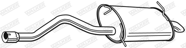 Silencieux arrière WALKER 24137