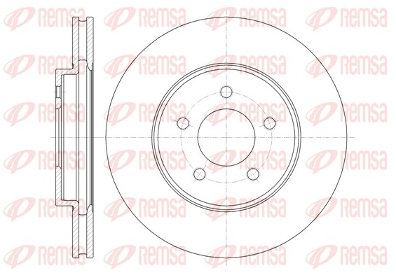 Disque de frein REMSA 61376.10