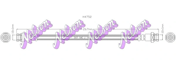 Flexible de frein KAWE H4752