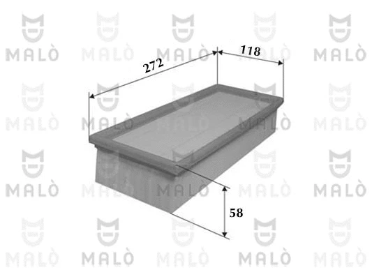 Filtre à air AKRON-MALÒ 1500148