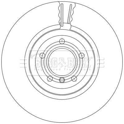 Disque de frein BORG & BECK BBD7002S