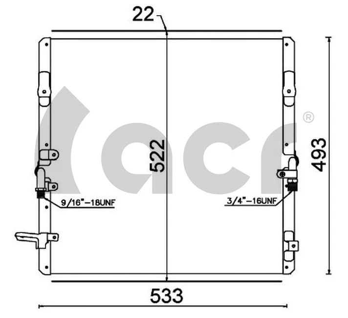 Condenseur, climatisation ACR 300172