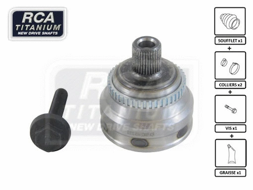 Jeu de joints, arbre de transmission RCA FRANCE AA05A
