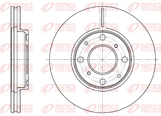 Disque de frein REMSA 6844.10