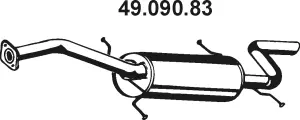 Silencieux arrière EBERSPÄCHER 49.090.83
