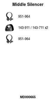 Silencieux central FA1 MD000665