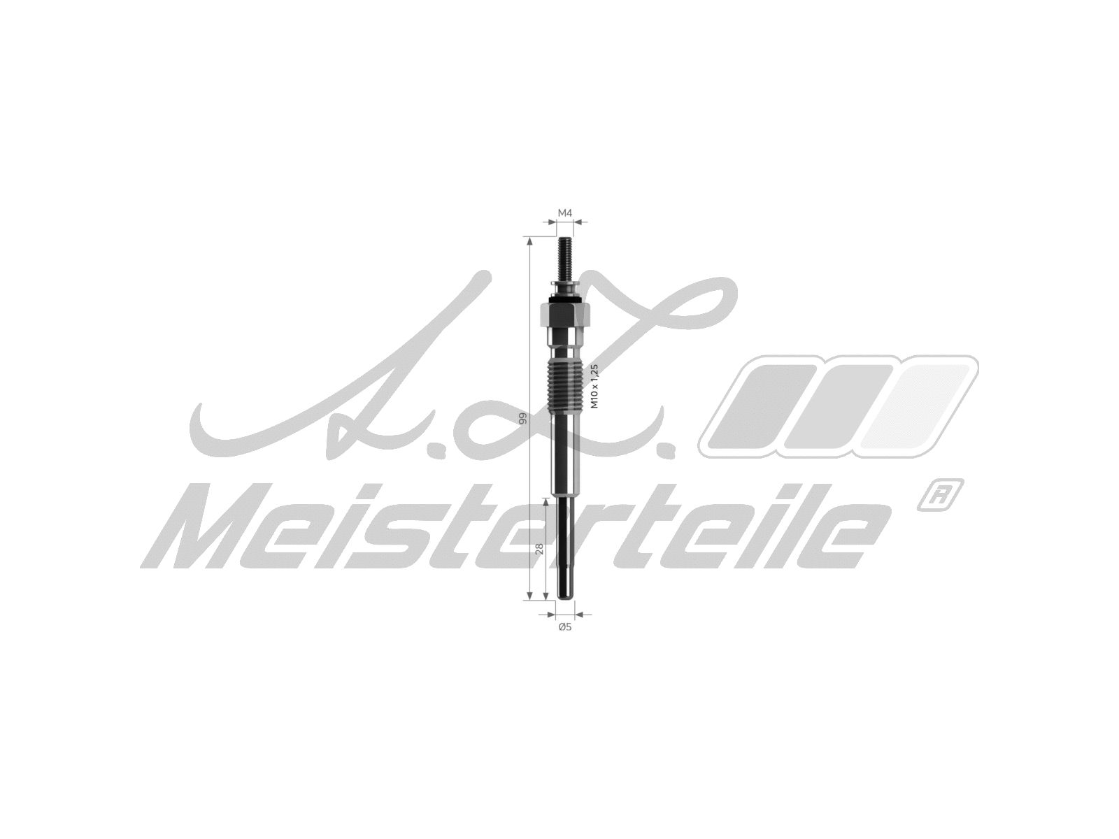 Bougie de préchauffage A.Z. Meisterteile AZMT-49-040-1111