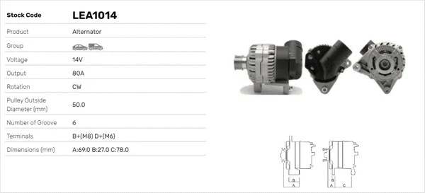 Alternateur LUSA LEA1014