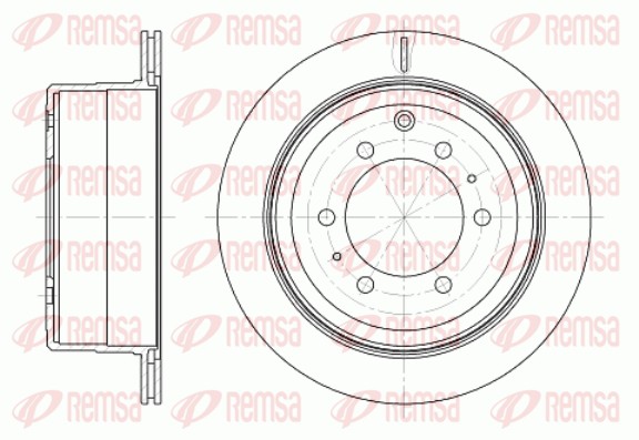 Disque de frein REMSA 61256.10