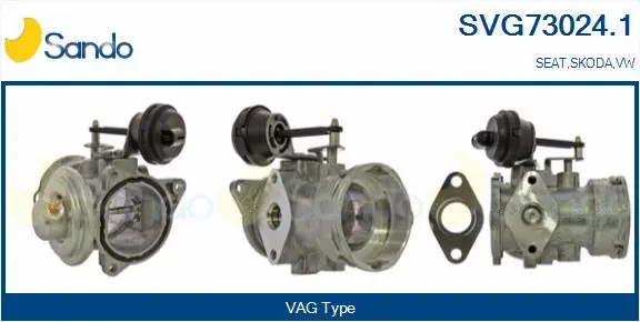 Vanne EGR SANDO SVG73024.1