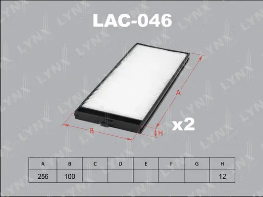 Filtre, air de l'habitacle LYNXAUTO LAC-046