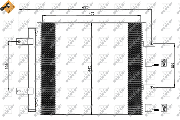 Condenseur, climatisation NRF 35604