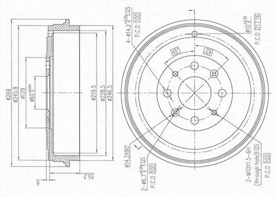 Tambour de frein AP XENERGY X654360