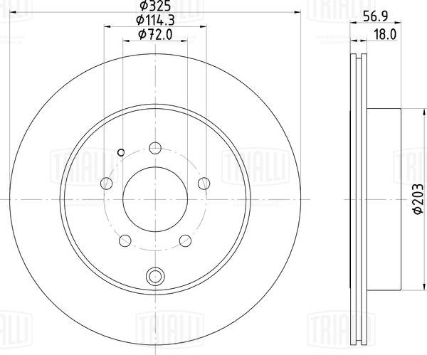 Disque de frein TRIALLI DF 250121