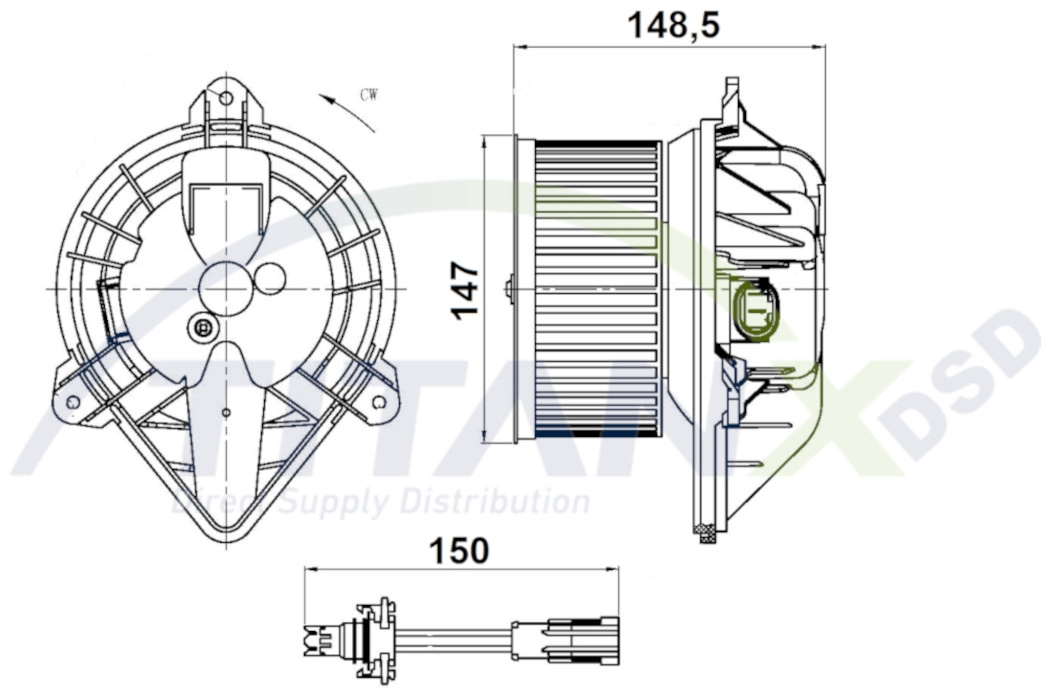 Pulseur d'air habitacle TitanX BL369001