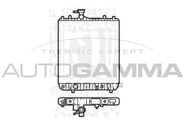 Radiateur, refroidissement du moteur AUTOGAMMA 102870
