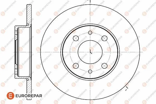 Disque de frein EUROREPAR 1618870080