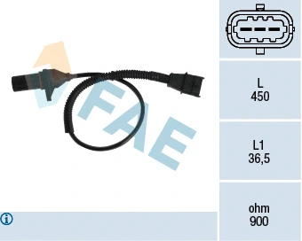 Capteur d'angle, vilebrequin FAE 79333